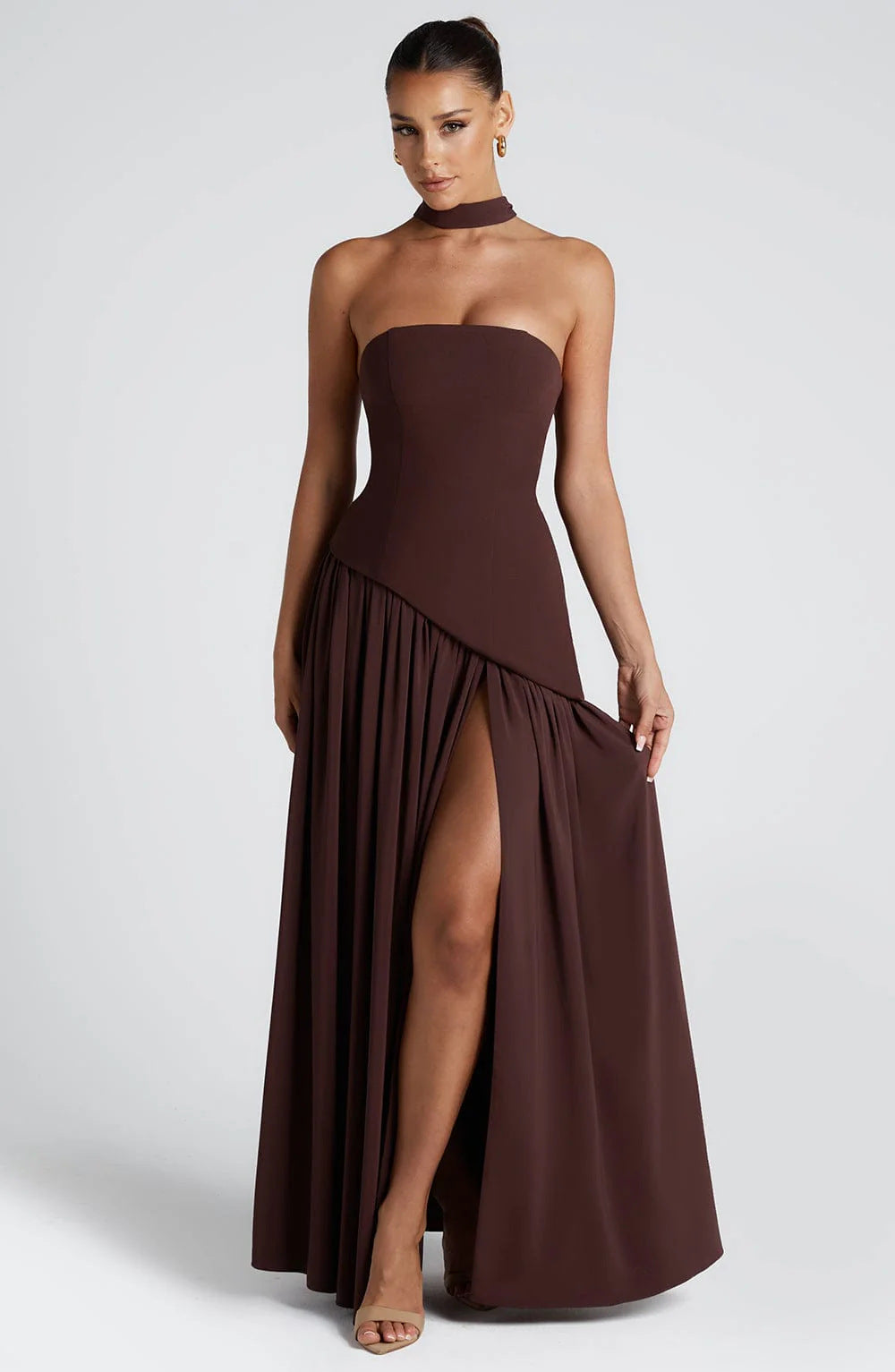 Maxikleid Damen Fließend Sommer - Leichte Baumwolle, Größen S-XL