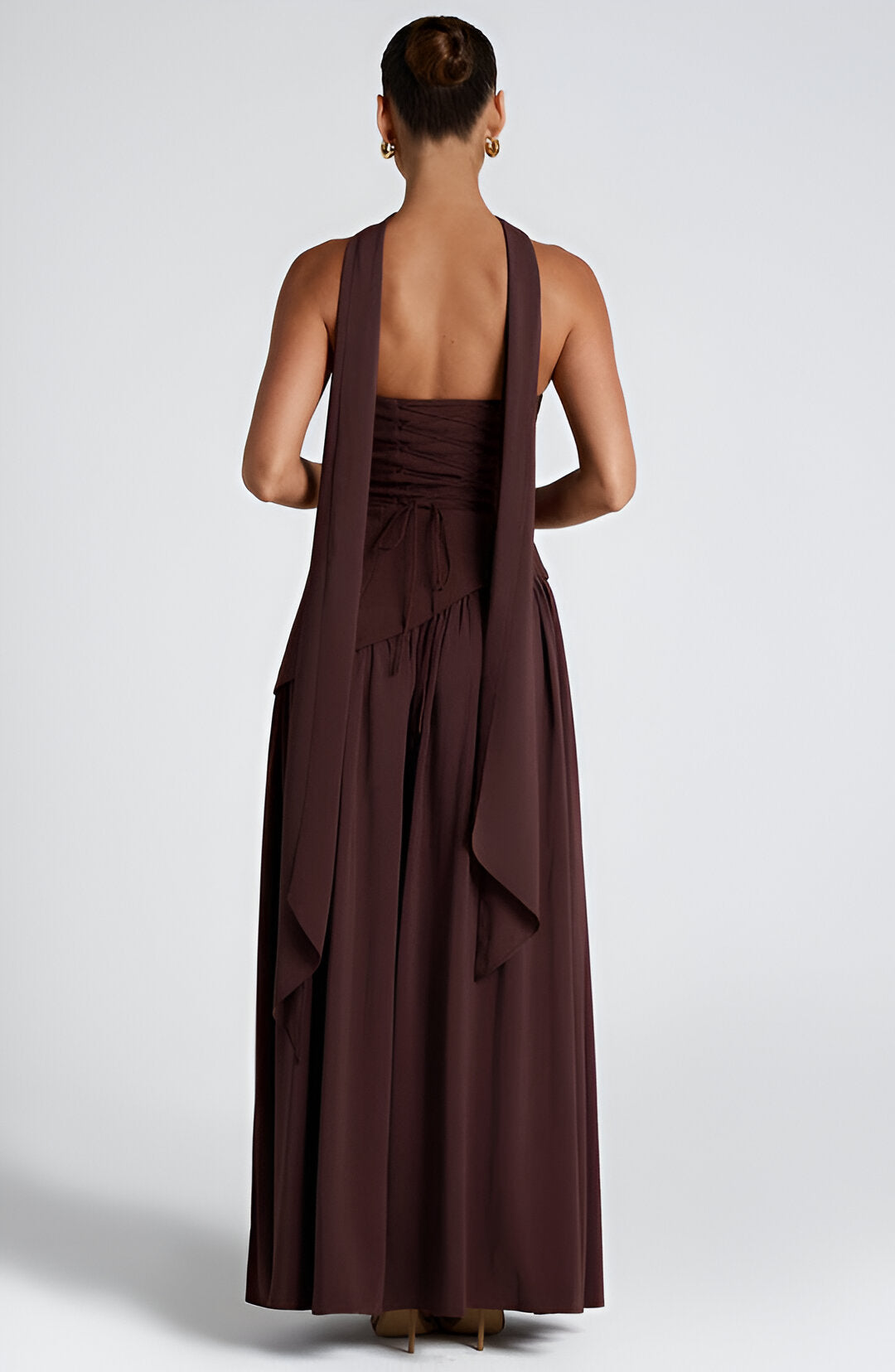 Maxikleid Damen Fließend Sommer - Leichte Baumwolle, Größen S-XL