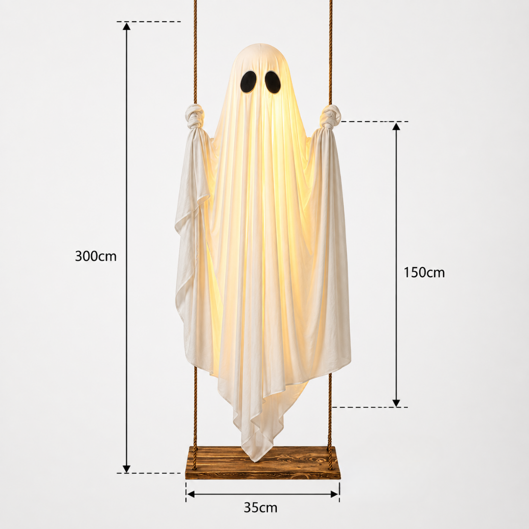 Décoration Fantôme Bascule 152cm avec Télécommande et Lumière