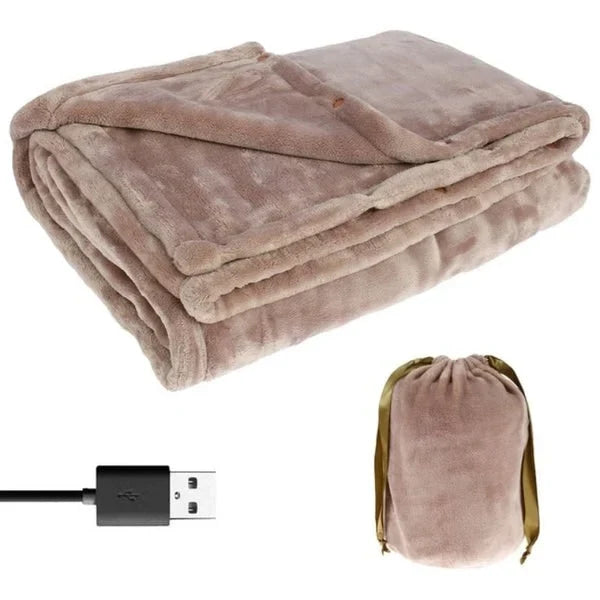 Couverture Chauffante USB avec Manches - Chaleur Portable