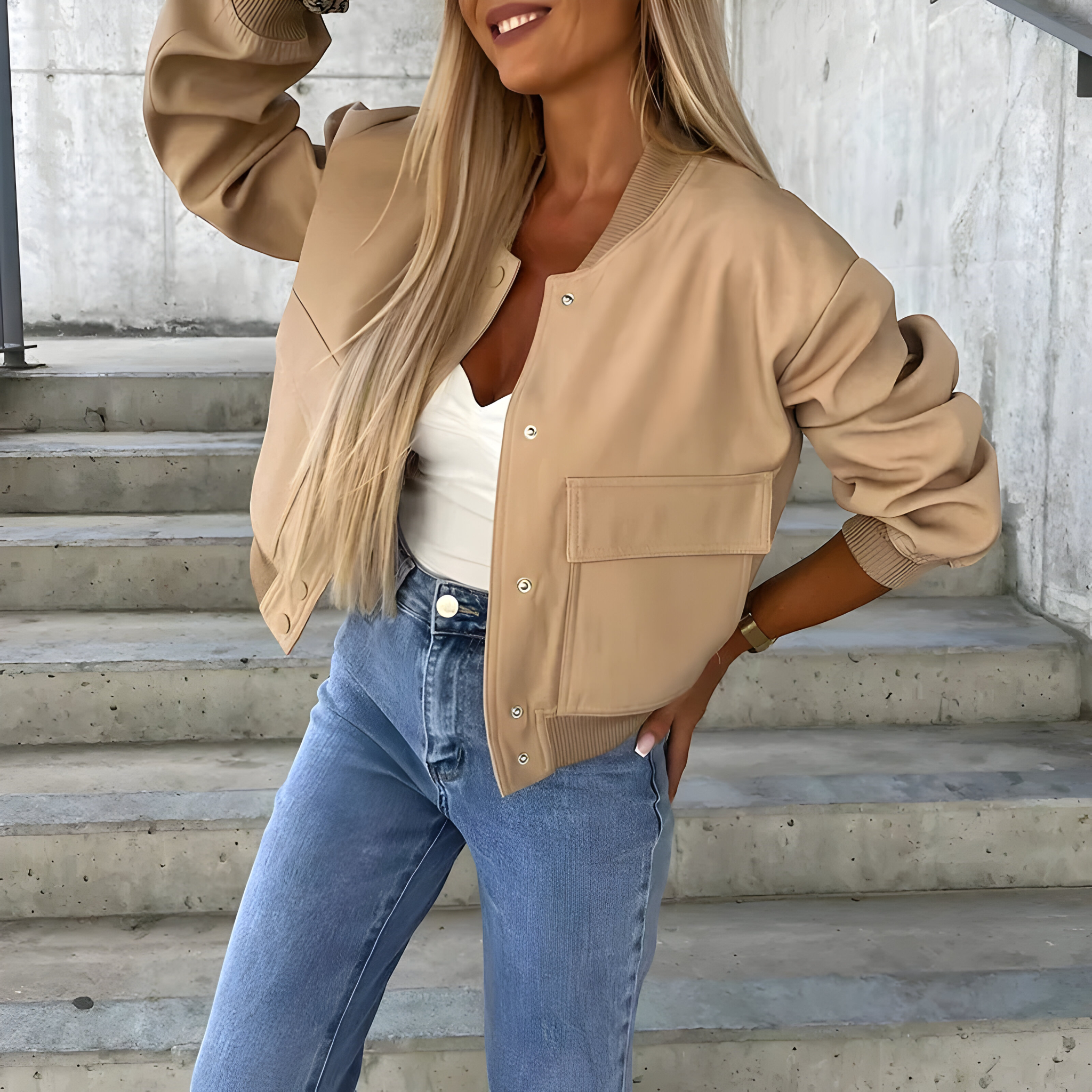 Veste Décontractée Femme Coton Autumn Collection