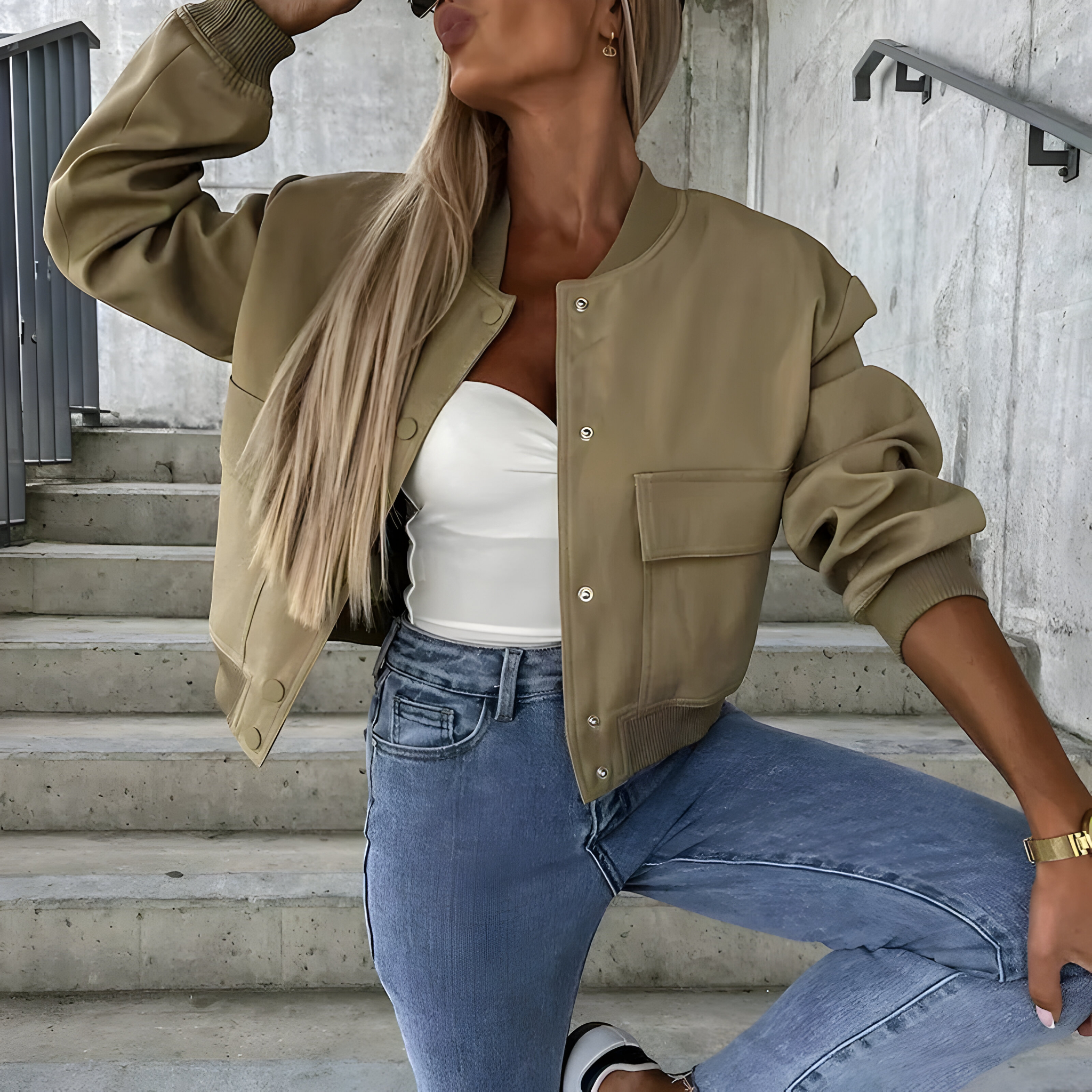 Veste Décontractée Femme Coton Autumn Collection