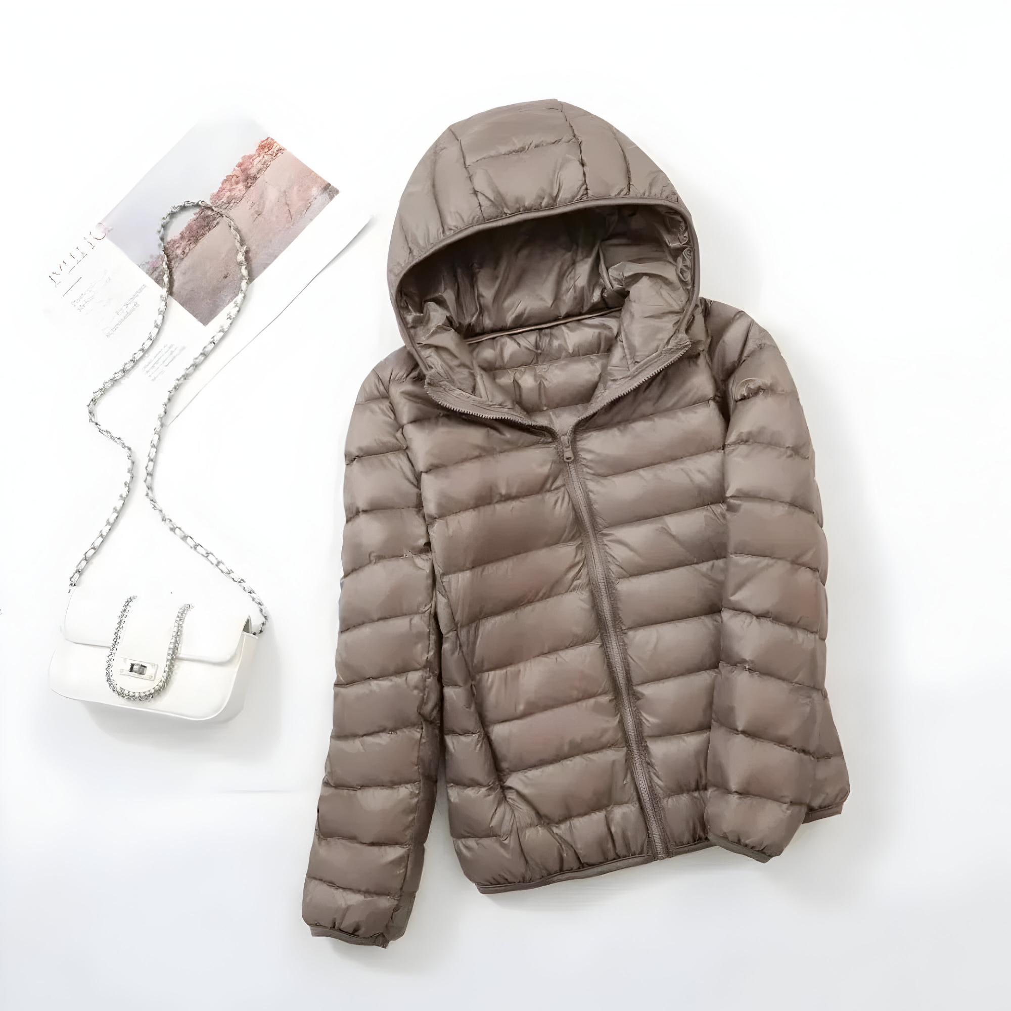 Veste Doudoune Femme Légère Polyester Thermique