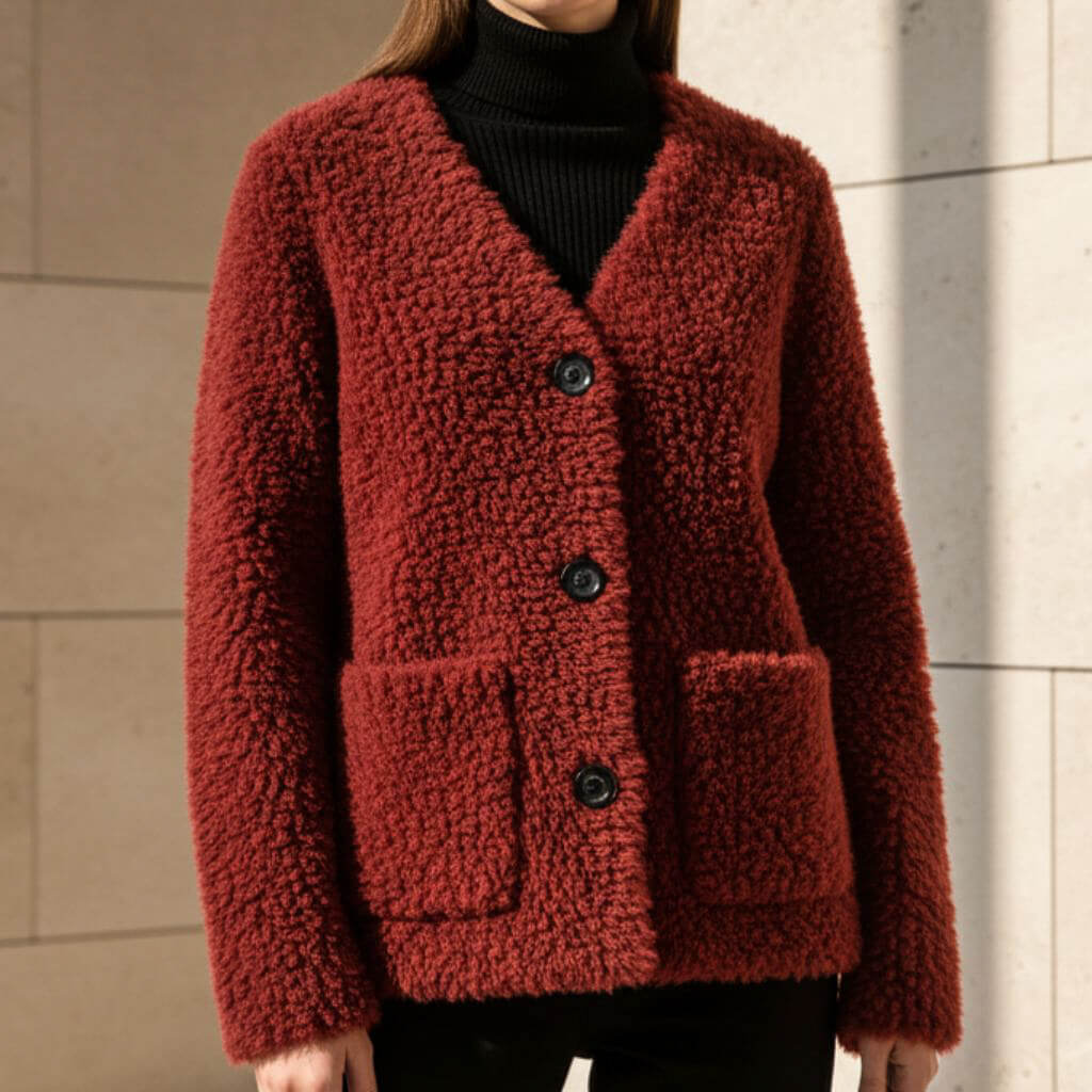 Veste Femme Chic en Shearling 4