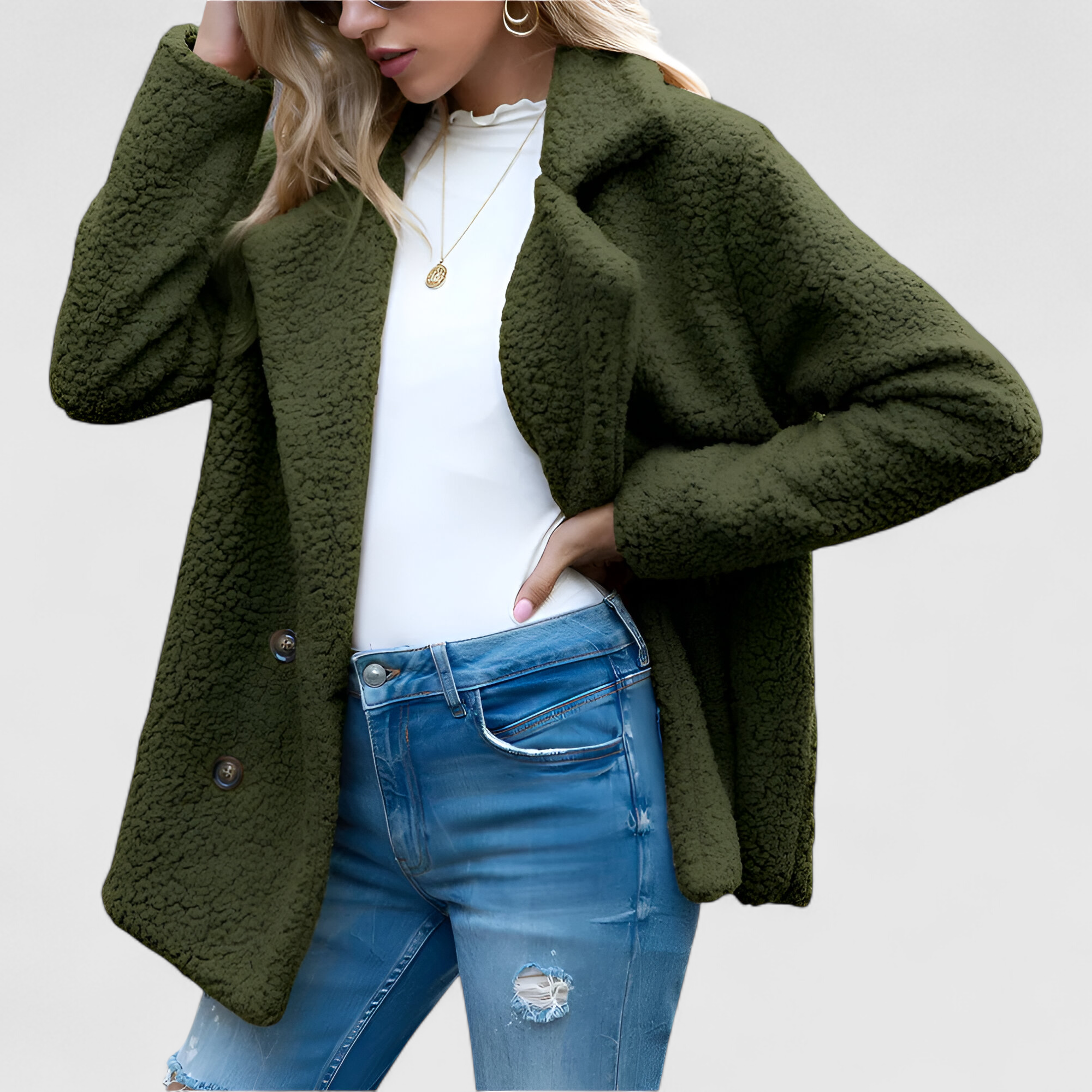 Veste Femme en Sherpa Doux Autumn Collection Chaud