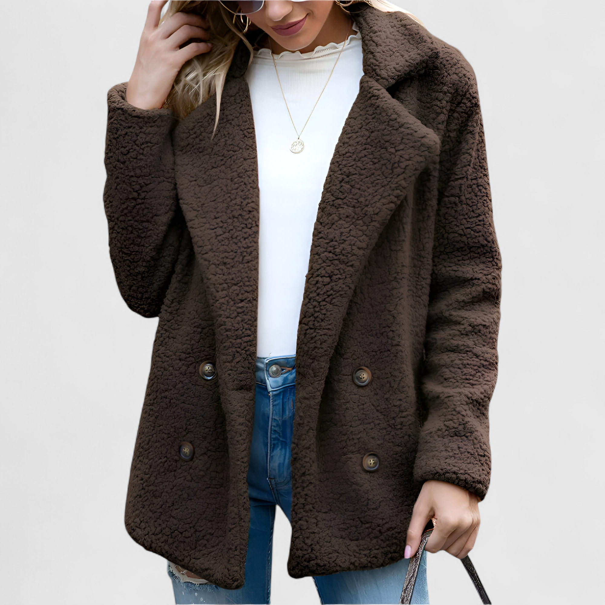 Veste Femme en Sherpa Doux Autumn Collection Chaud