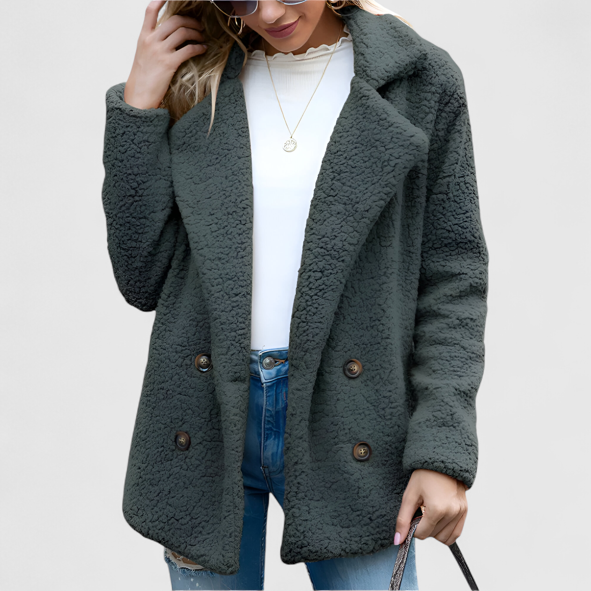 Veste Femme en Sherpa Doux Autumn Collection Chaud