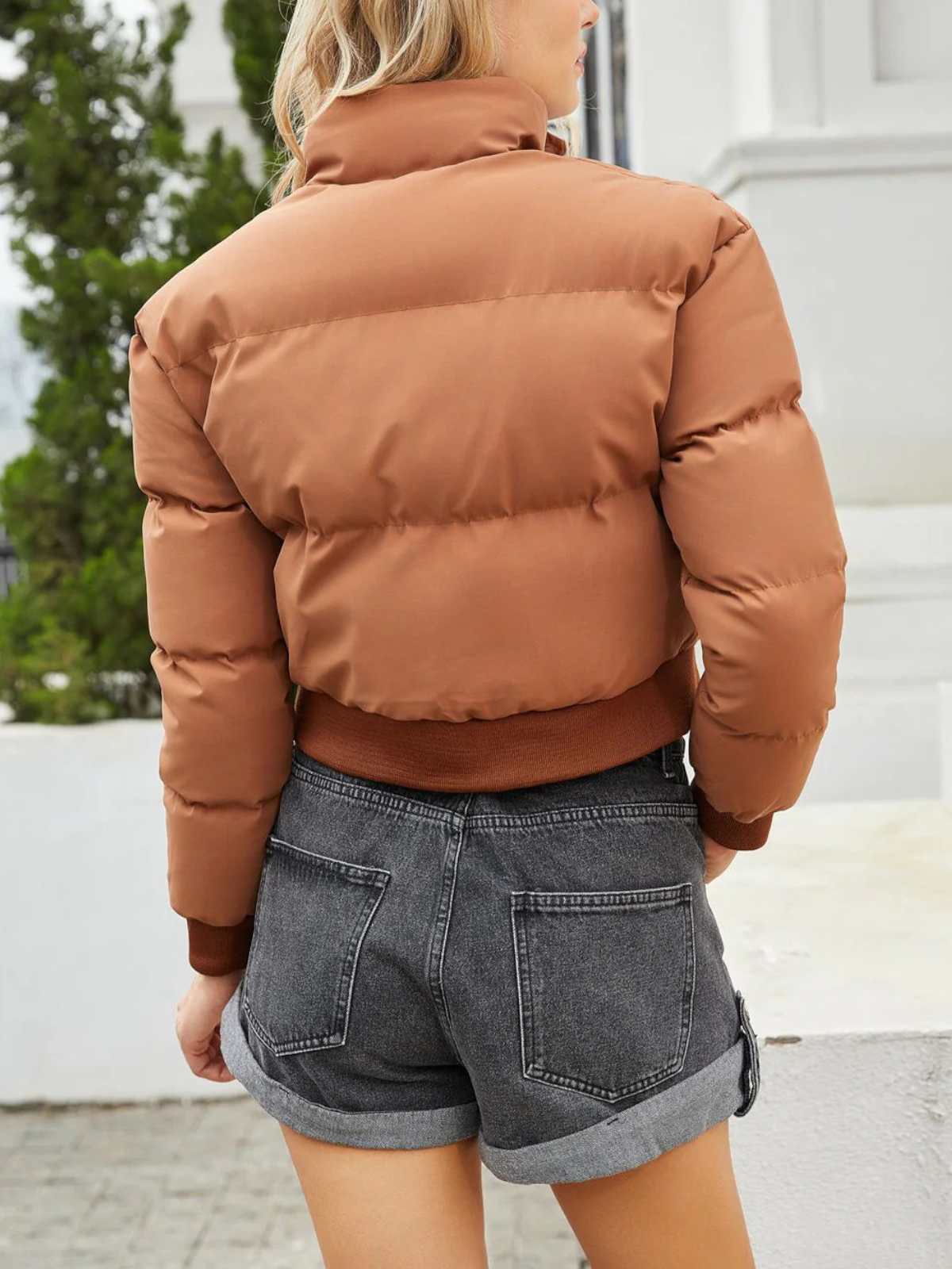 Veste Décontractée Automnale en Duvet Polyester Femme