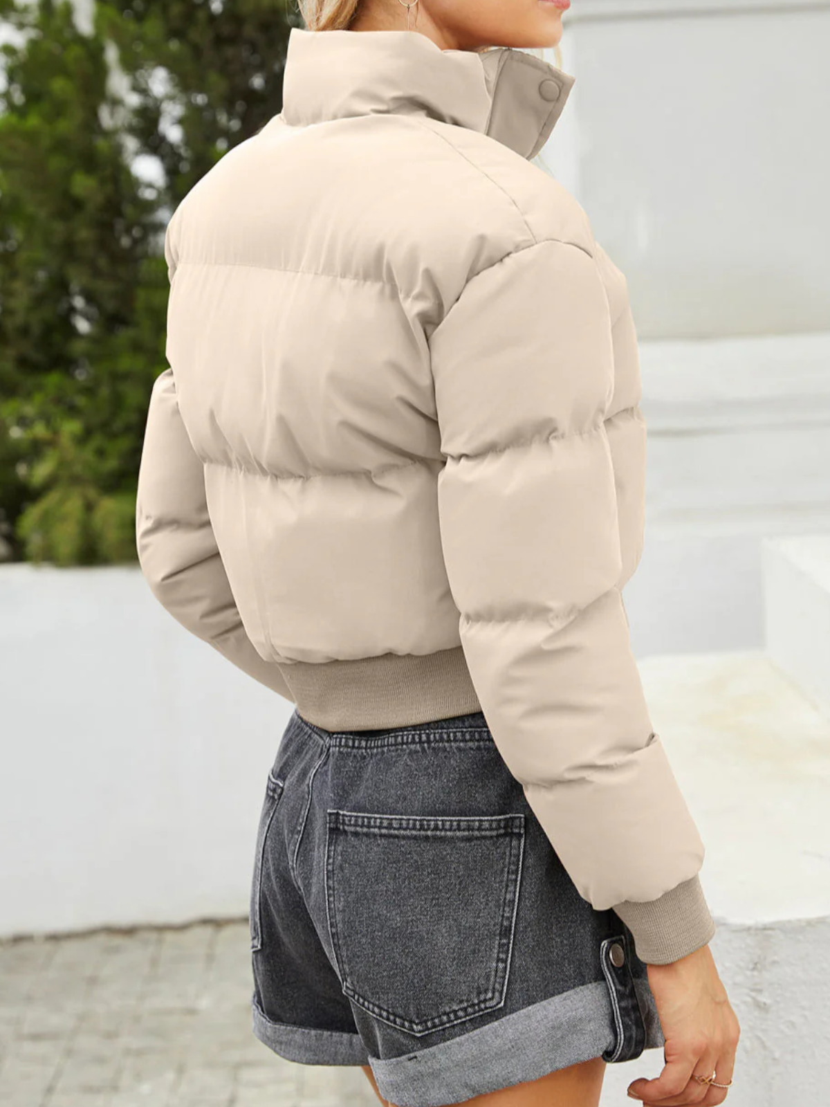 Veste Décontractée Automnale en Duvet Polyester Femme
