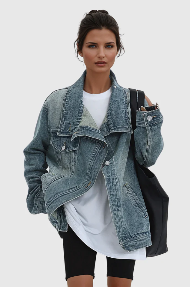Veste en Jean Femme Artistique Moderne 3