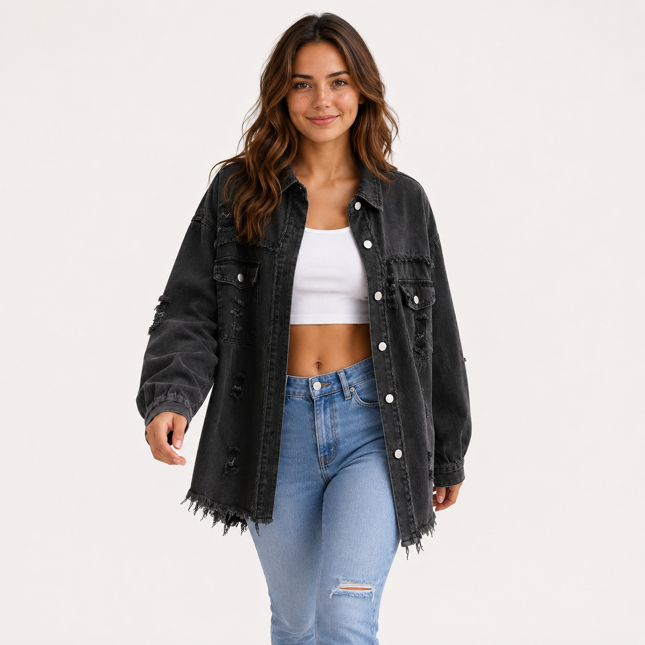 Veste en Jean Femme Colorée Printemps - Coupe Cintrée, Tendance &