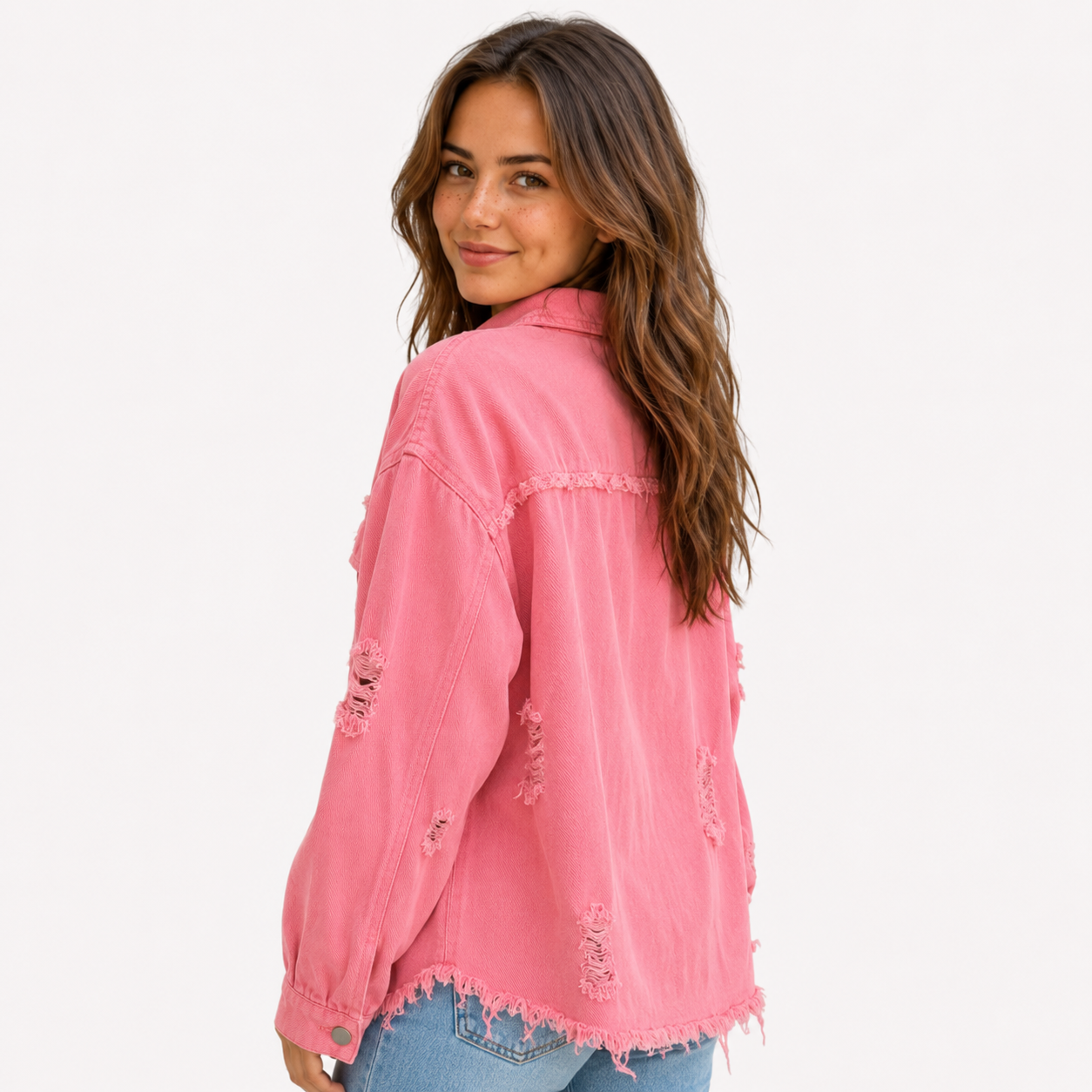 Veste en Jean Femme Colorée Printemps - Coupe Cintrée, Tendance &