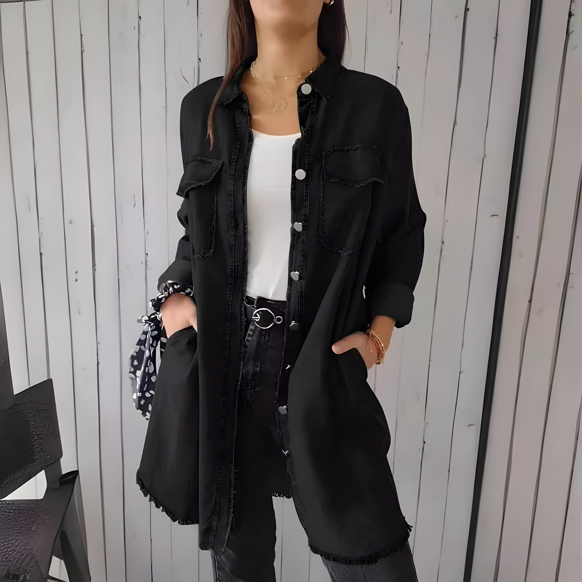 Veste en Jean Femme Décontracté Autumn Collection