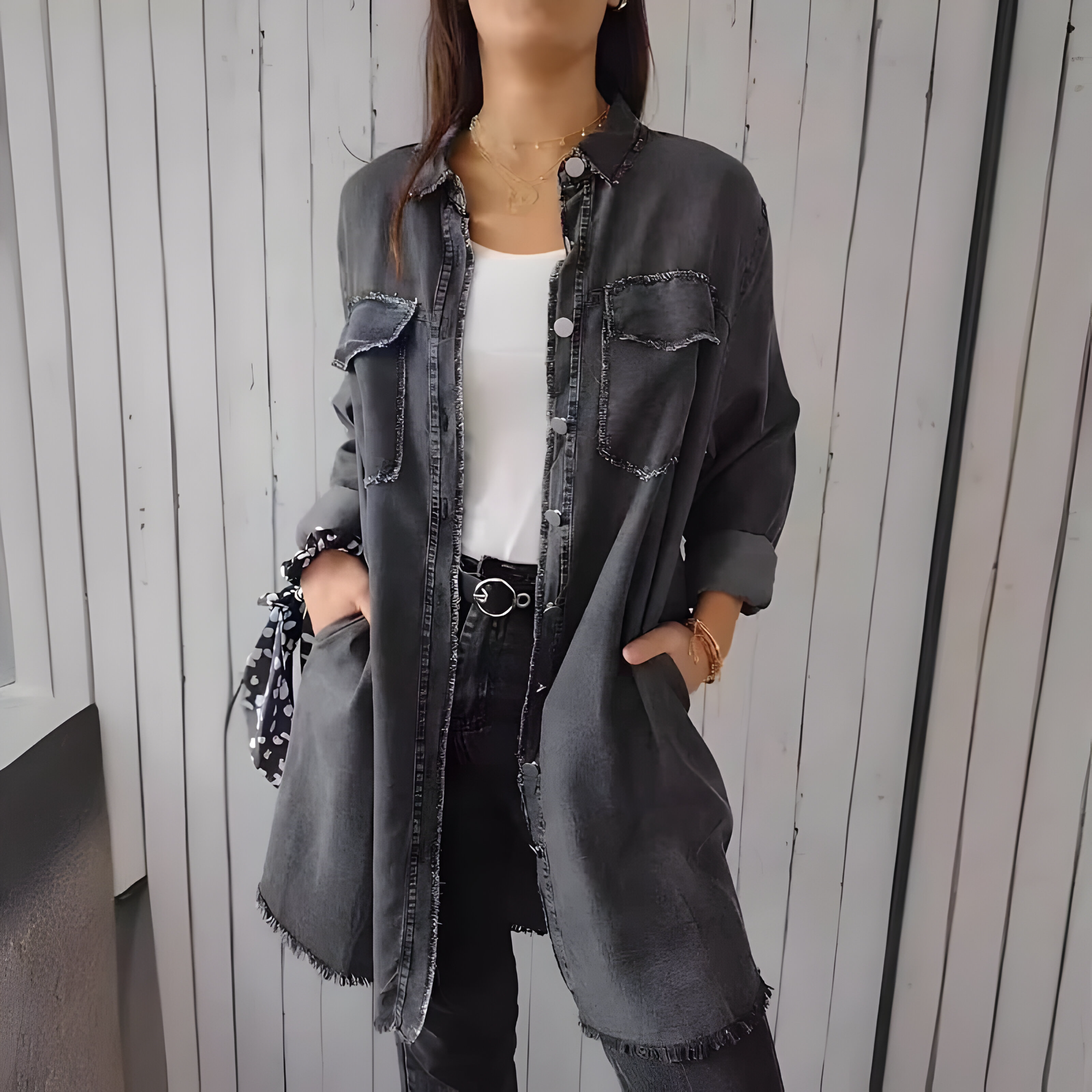 Veste en Jean Femme Décontracté Autumn Collection