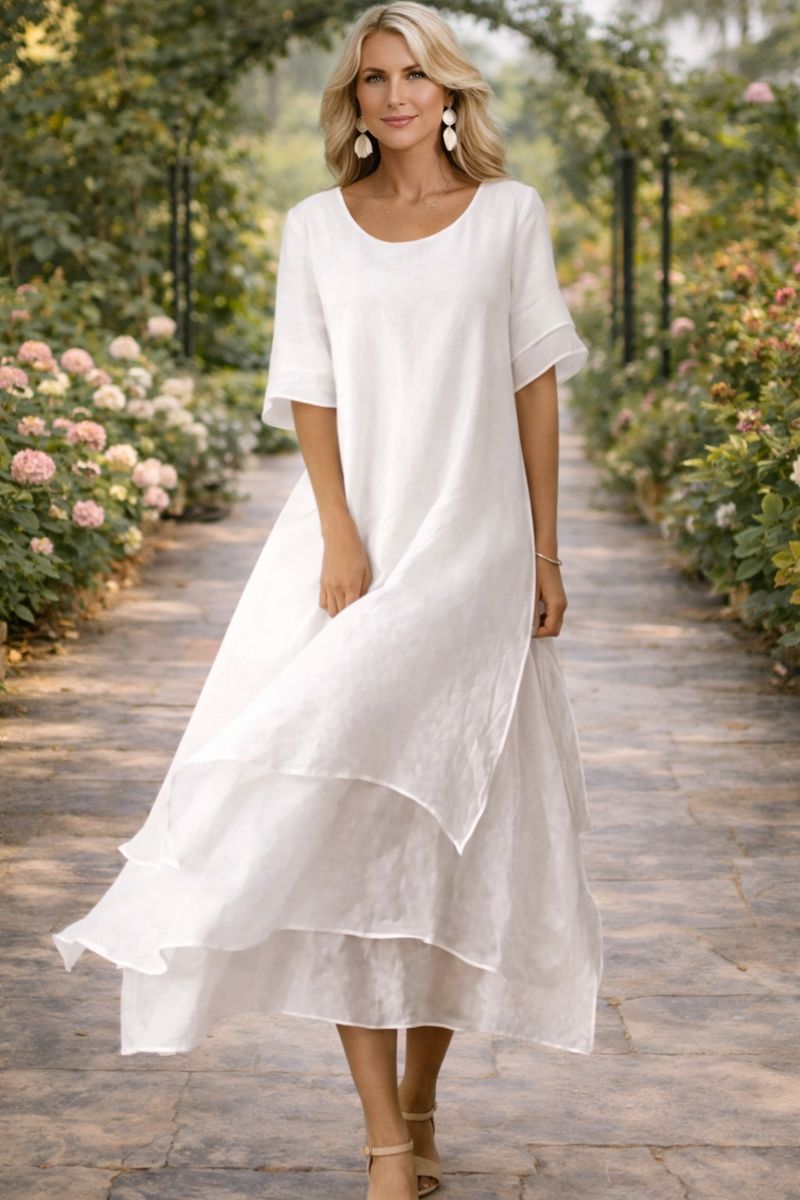 Kleid April™ Zeitlose Eleganz für Damen - Schwarz, Seide, Größe S-XL