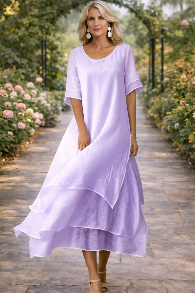 Kleid April™ Zeitlose Eleganz für Damen - Schwarz, Seide, Größe S-XL
