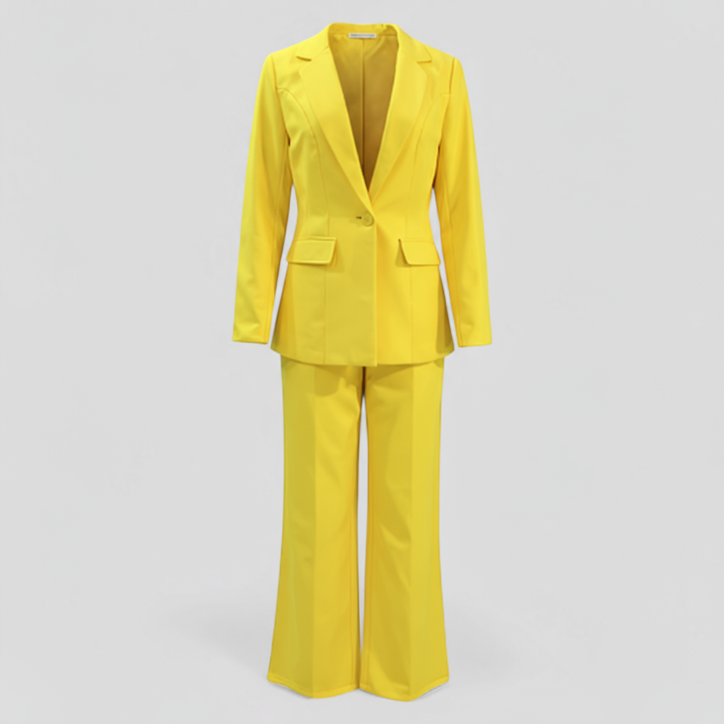 Damen Tailleur-Set mit Blazer und Polyesterhose