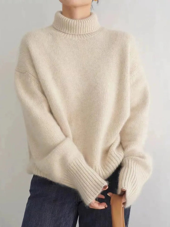 Pull en Cachemire à Col Roulé pour Femme