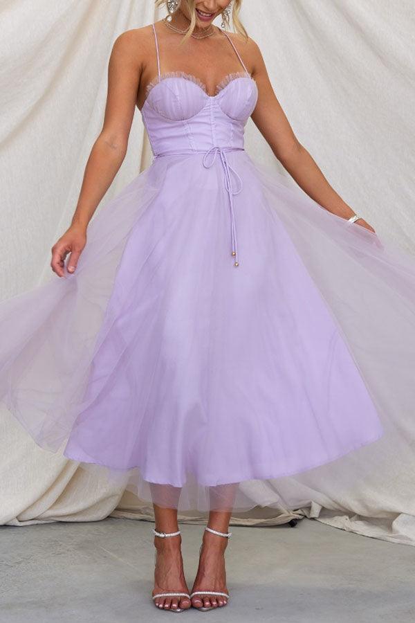 Elegantes langes Damenkleid aus Chiffon - Ideal für Abend, Ball,