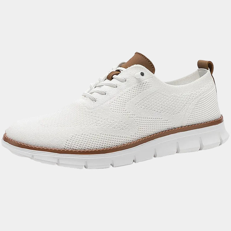 Sneakers da uomo con lacci in maglia - Bianco - lacci men price_low scarpe uomo shoes sneakers summer - Armand & Fils