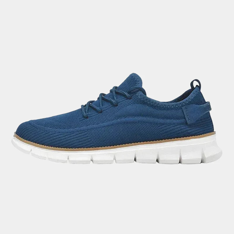 Sneakers da uomo in maglia con lacci - Blu - lacci maglia men price_low shoes sneakers summer uomo - Armand & Fils