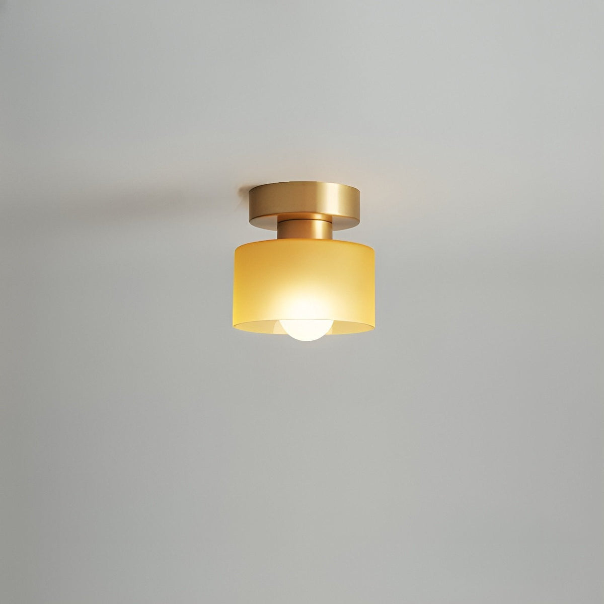 Plafonnier Bauhaus Géométrique Albâtre Tambour