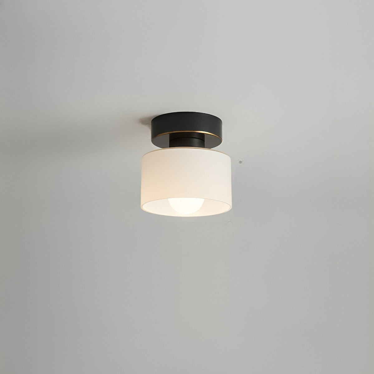 Plafonnier Bauhaus Géométrique Albâtre Tambour