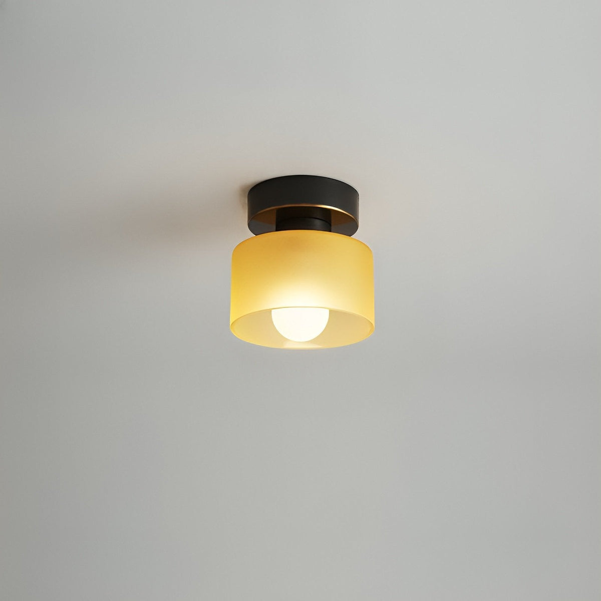 Plafonnier Bauhaus Géométrique Albâtre Tambour