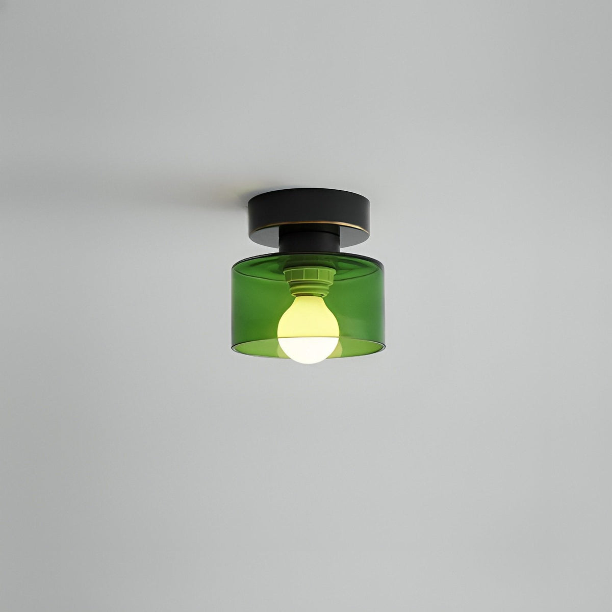 Plafonnier Bauhaus Géométrique Albâtre Tambour