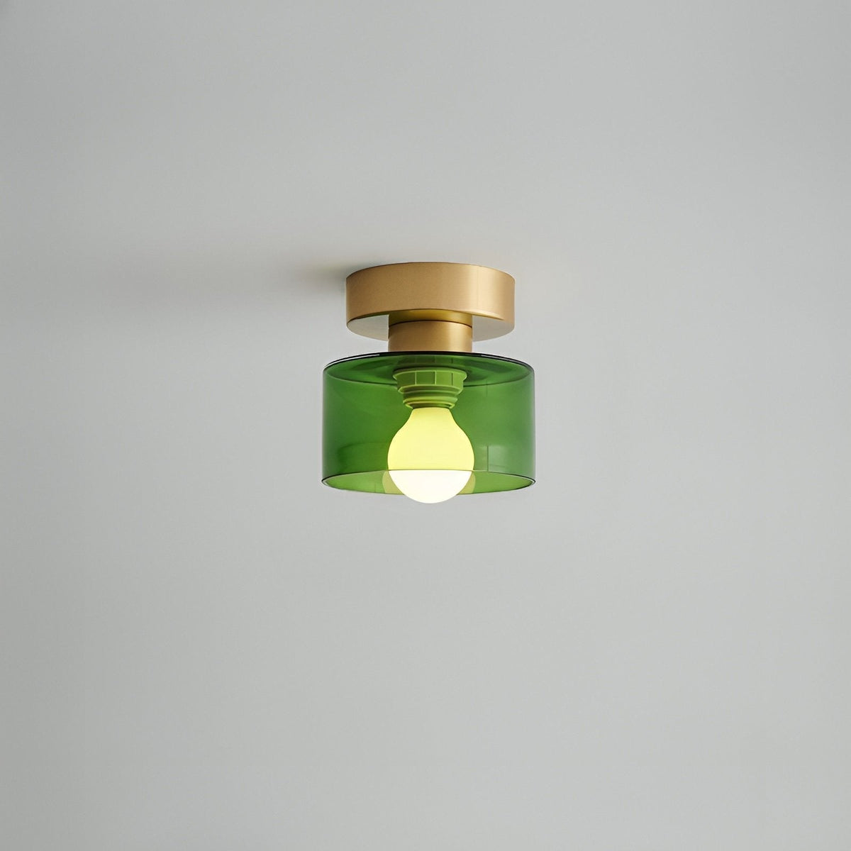 Plafonnier Bauhaus Géométrique Albâtre Tambour