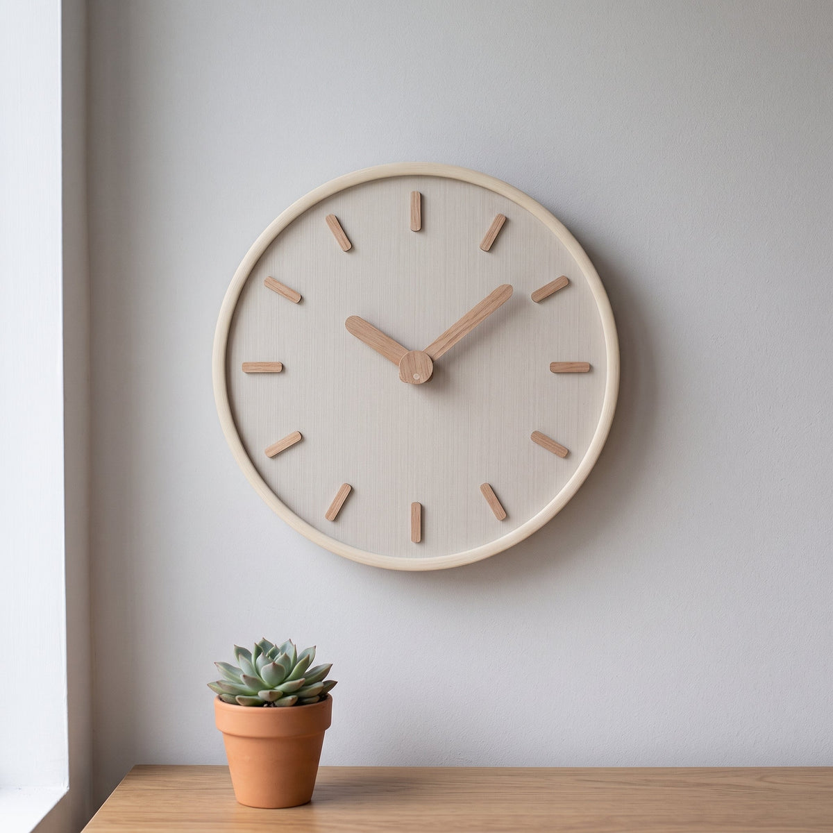 DashClock Horloge Murale en Bois Silencieuse
