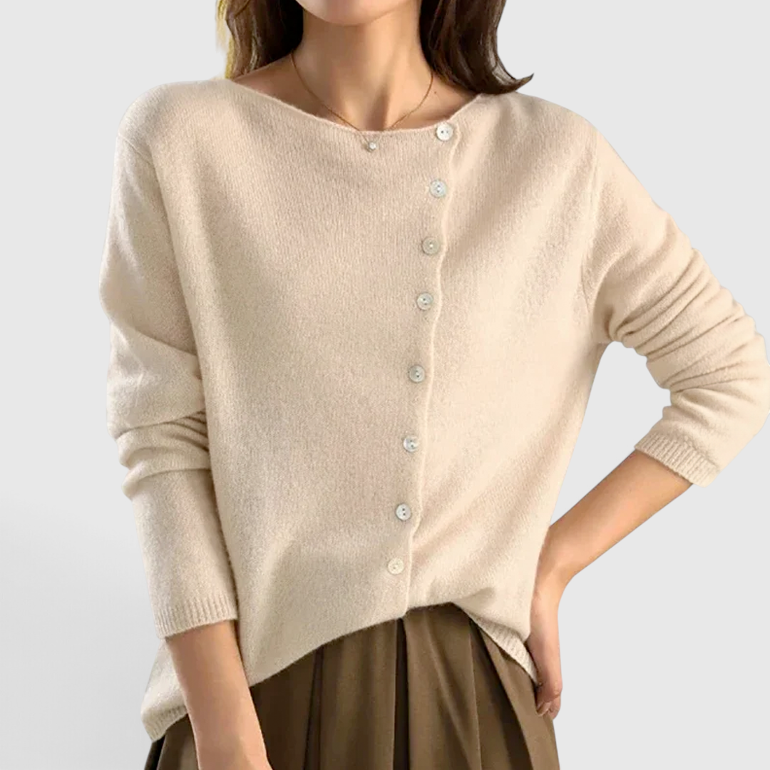 Cardigan Élégant en Laine pour Femme - Pièce de Superposition Légère