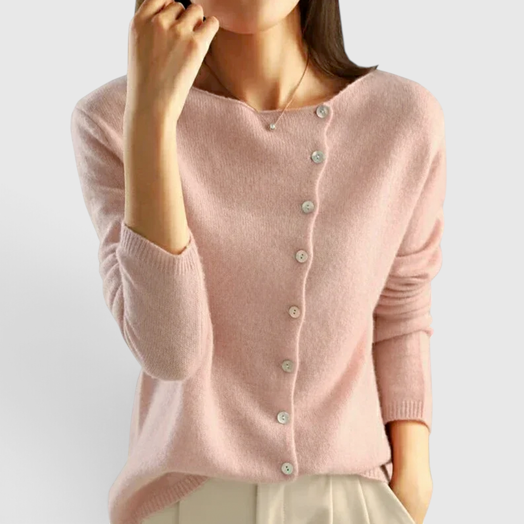 Cardigan Élégant en Laine pour Femme - Pièce de Superposition Légère