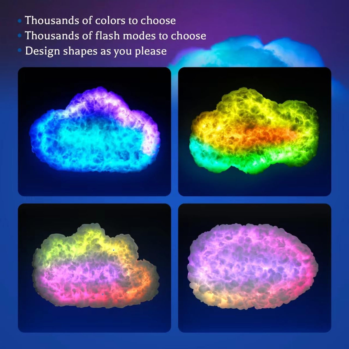 Dream Cloud Light – Lampe LED RGB Synchronisée à la Musique