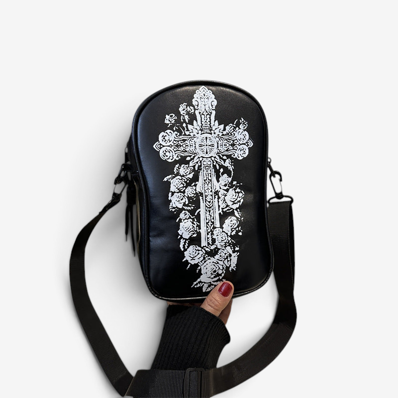 Sac bandoulière compact citrouille Halloween, accessoire festif