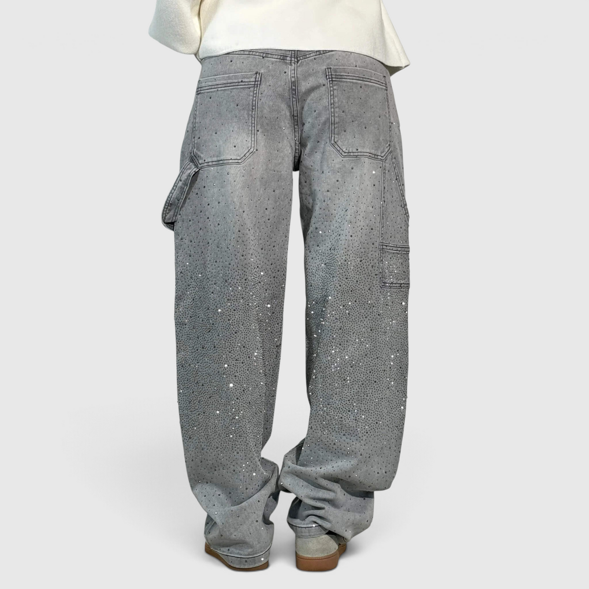 Pantalon Jambe Large pour Femme - Taille Haute