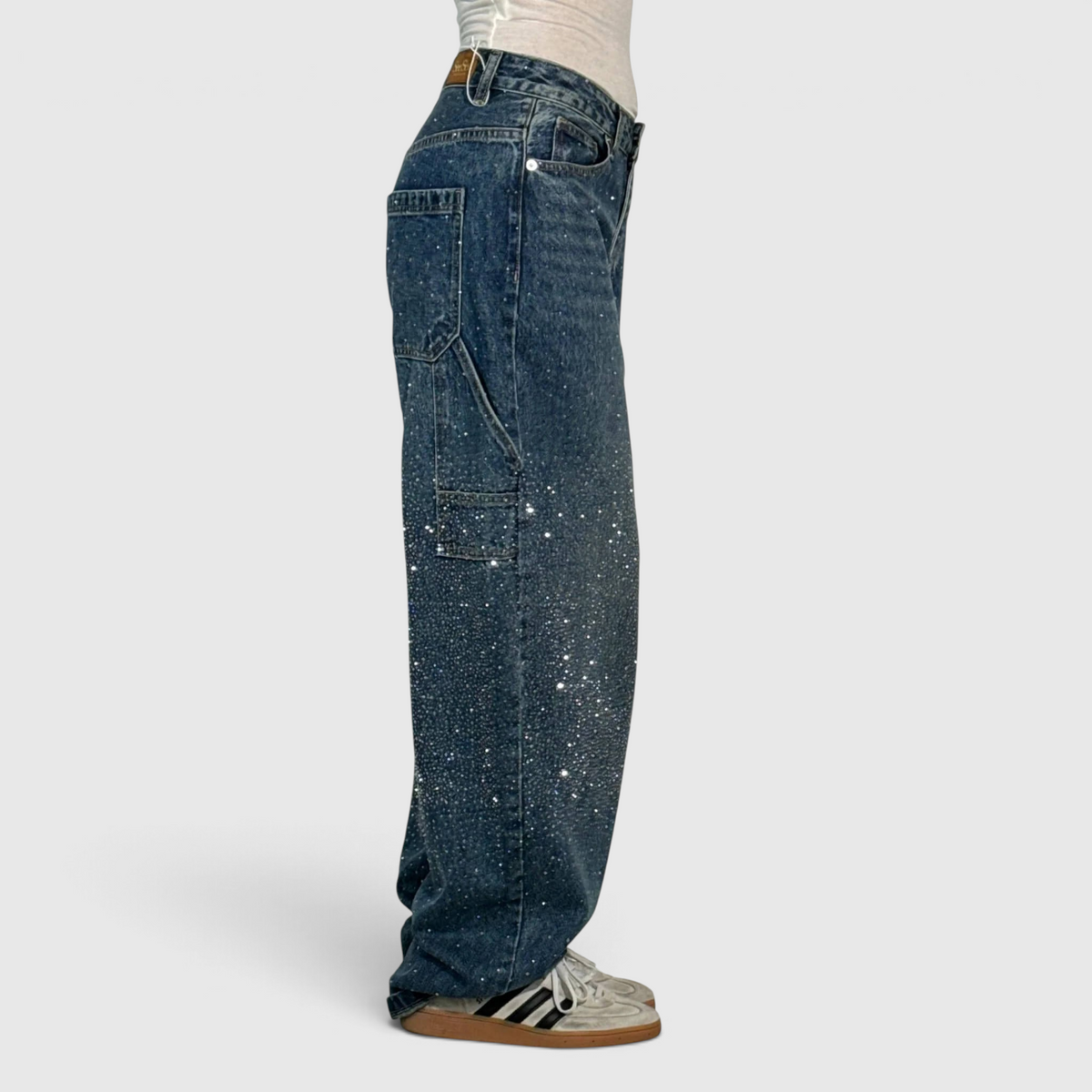 Pantalon Jambe Large pour Femme - Taille Haute