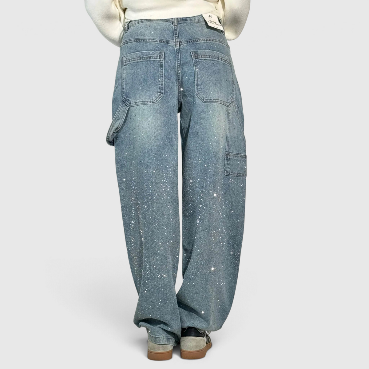 Pantalon Jambe Large pour Femme - Taille Haute
