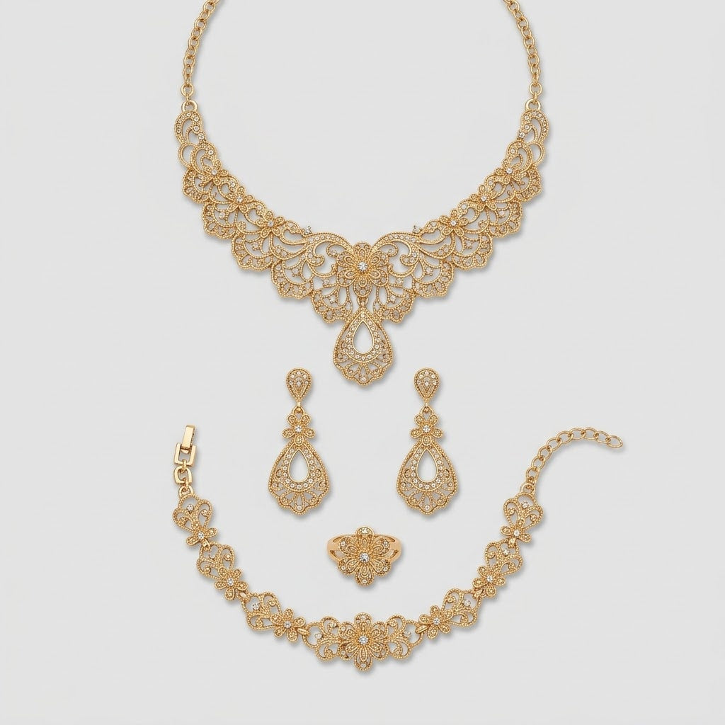 Parure de Bijoux Doree VERONICA