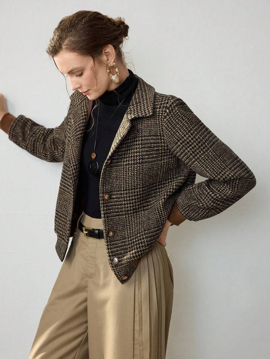 Blythe Cropped Tweed Jacket Effortlessly Chic