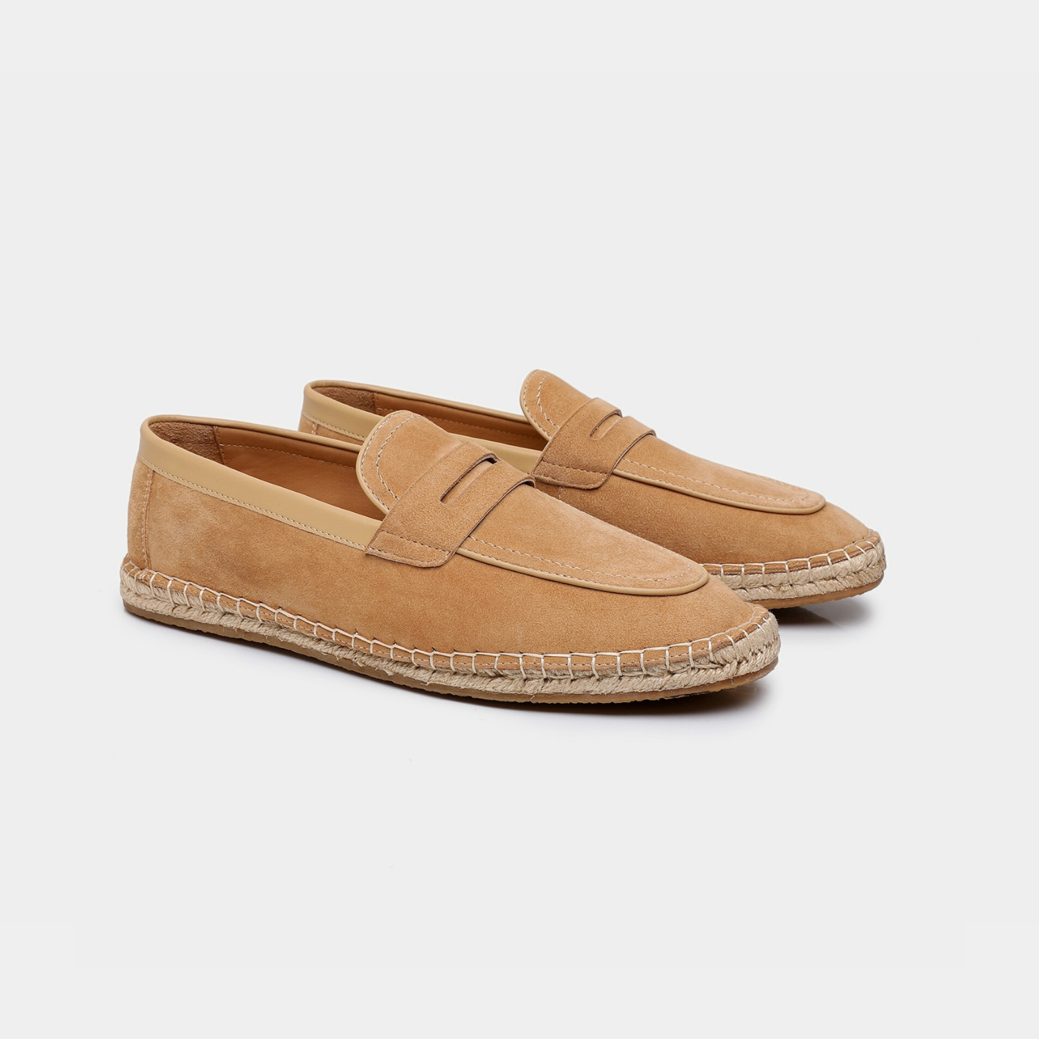 Mocassini da uomo con suola intrecciata - Marrone - loafer men mocassini price_low scarpe uomo shoes summer suola - Armand & Fils