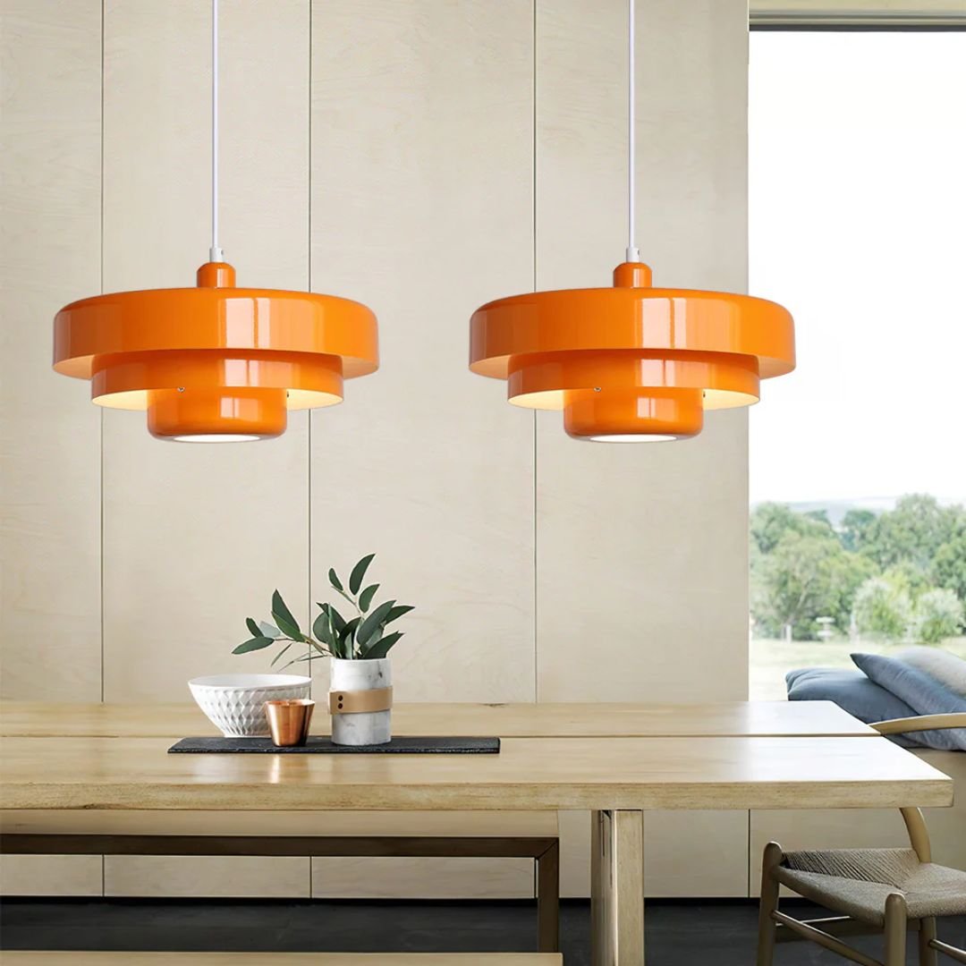 Suspension Architecturale Moderne Anneaux Concentriques