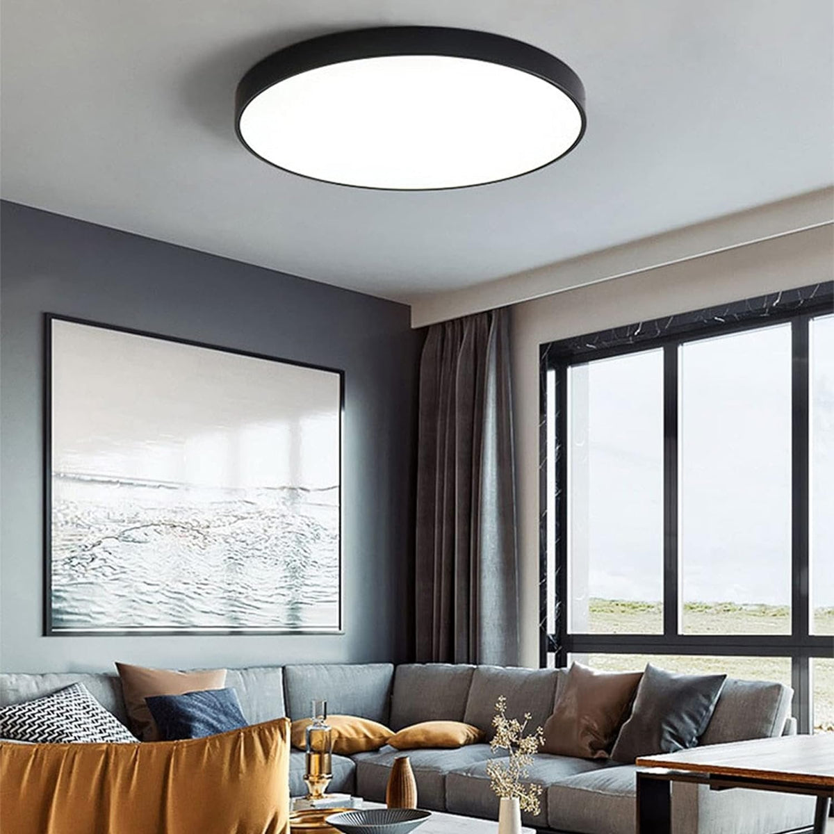 Plafonnier LED Rond Moderne Disque Plat