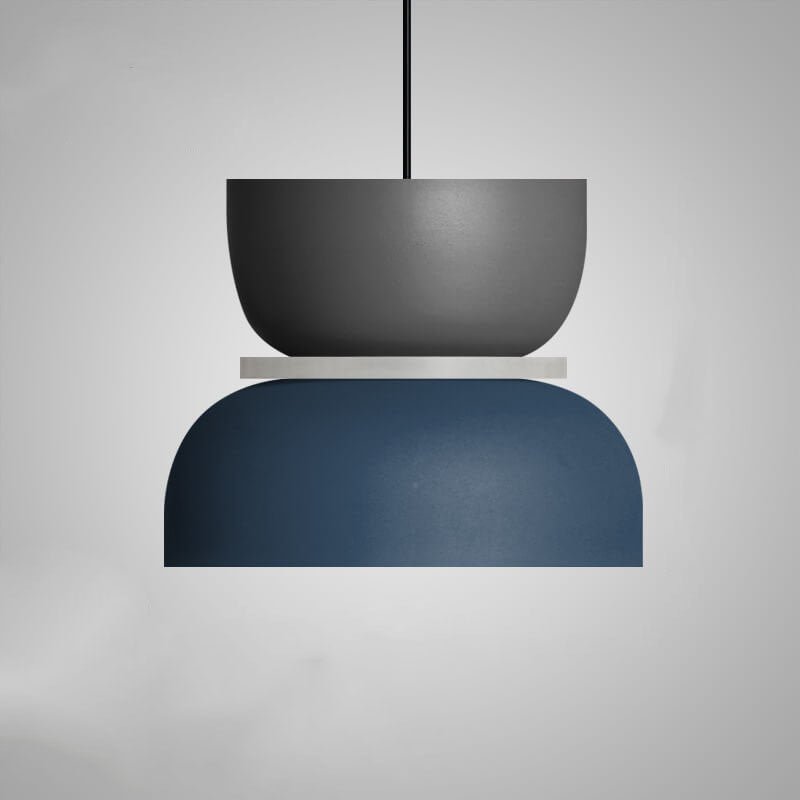 Suspension LED Métal Nordique Abat-Jour Macaron Étagé
