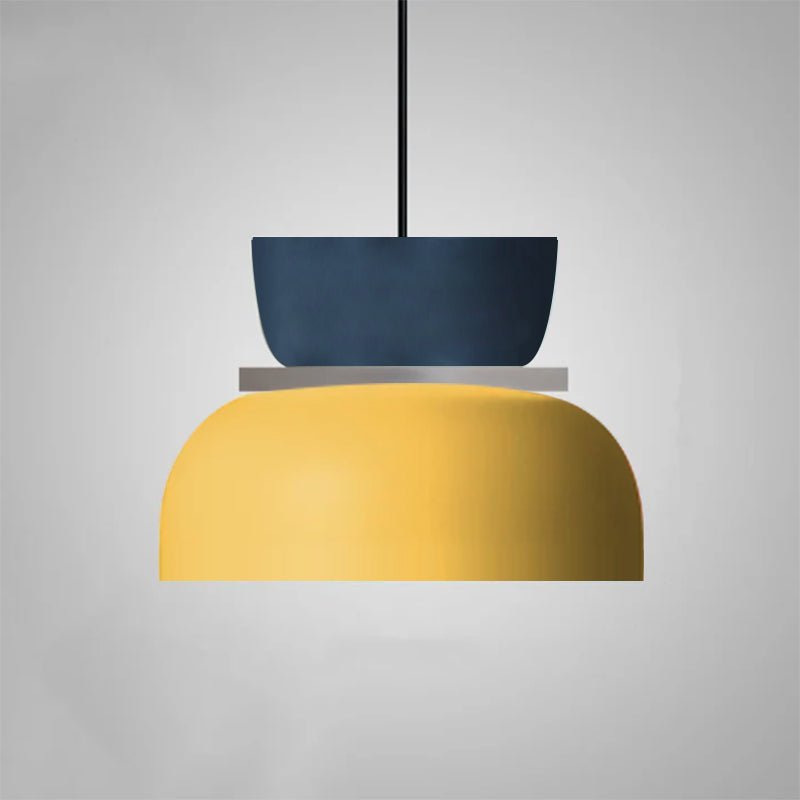 Suspension LED Métal Nordique Abat-Jour Macaron Étagé
