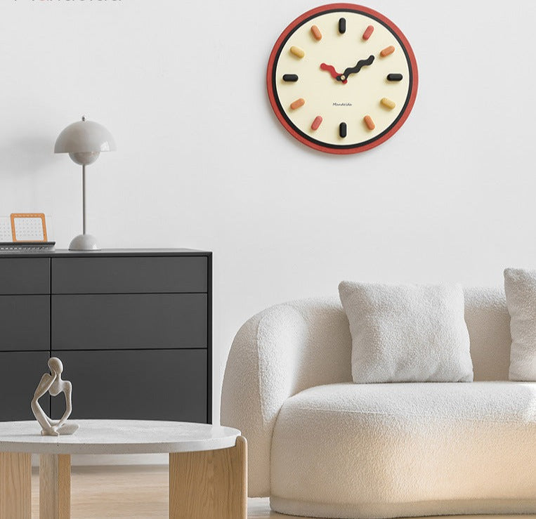 Horloge Murale Nordique 3D Mécanisme Silencieux