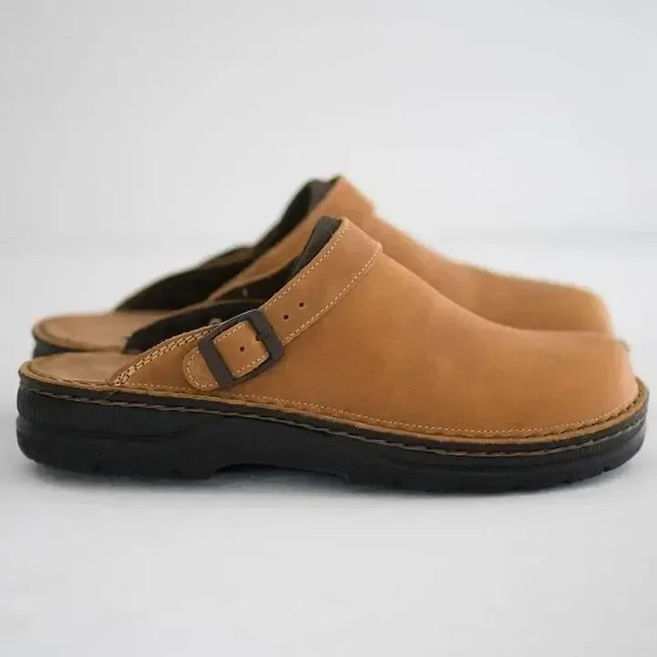 Men's Orthopedic Leather Slippers