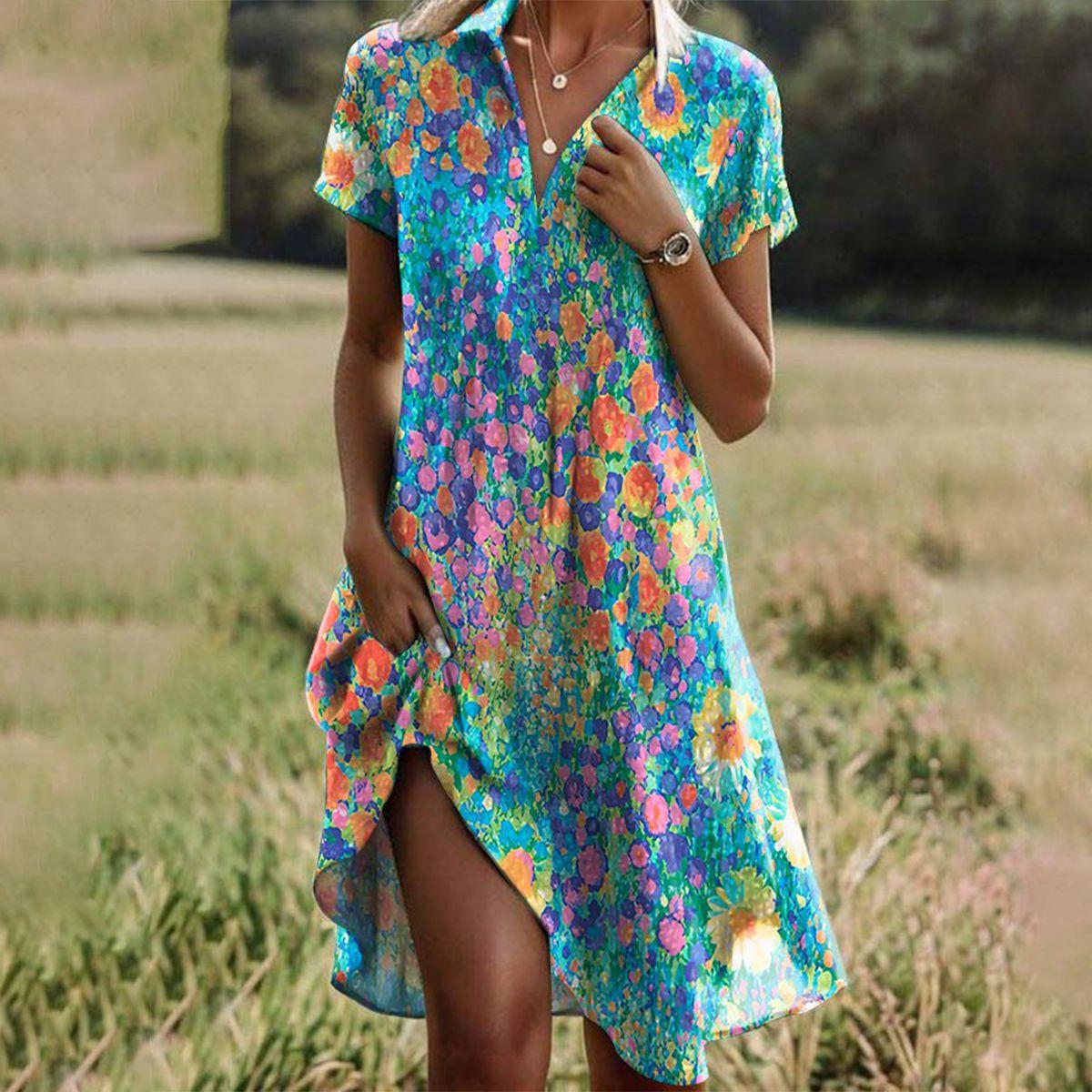 Robe d'été Femme - Bohème Chic Fluide et Confortable