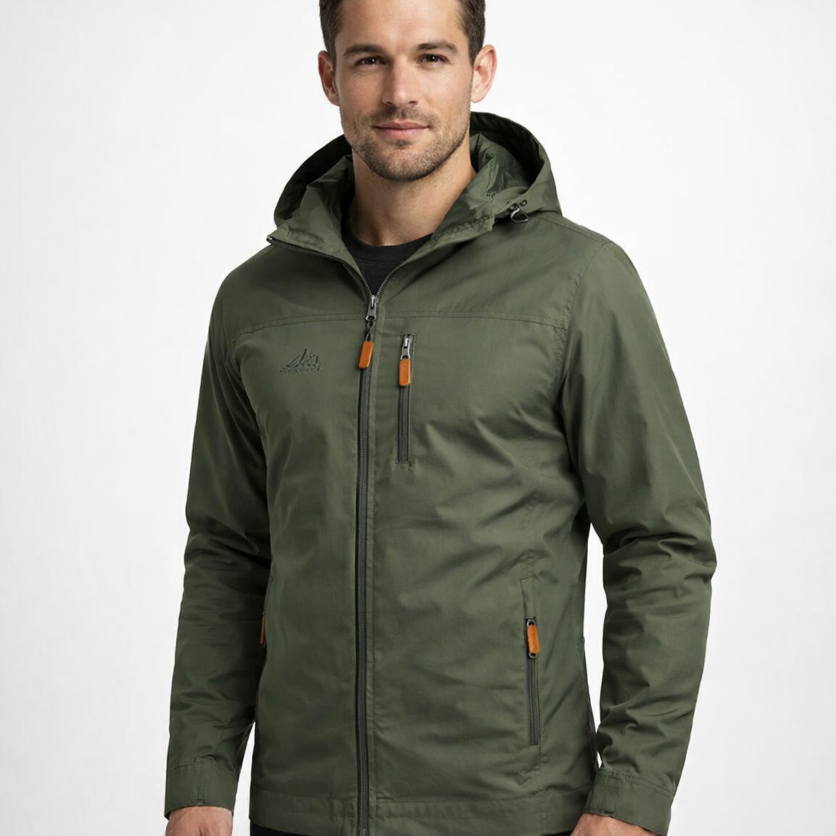 Veste de Randonnée Imperméable et Coupe-Vent pour Homme - Multiples Poches Zippées
