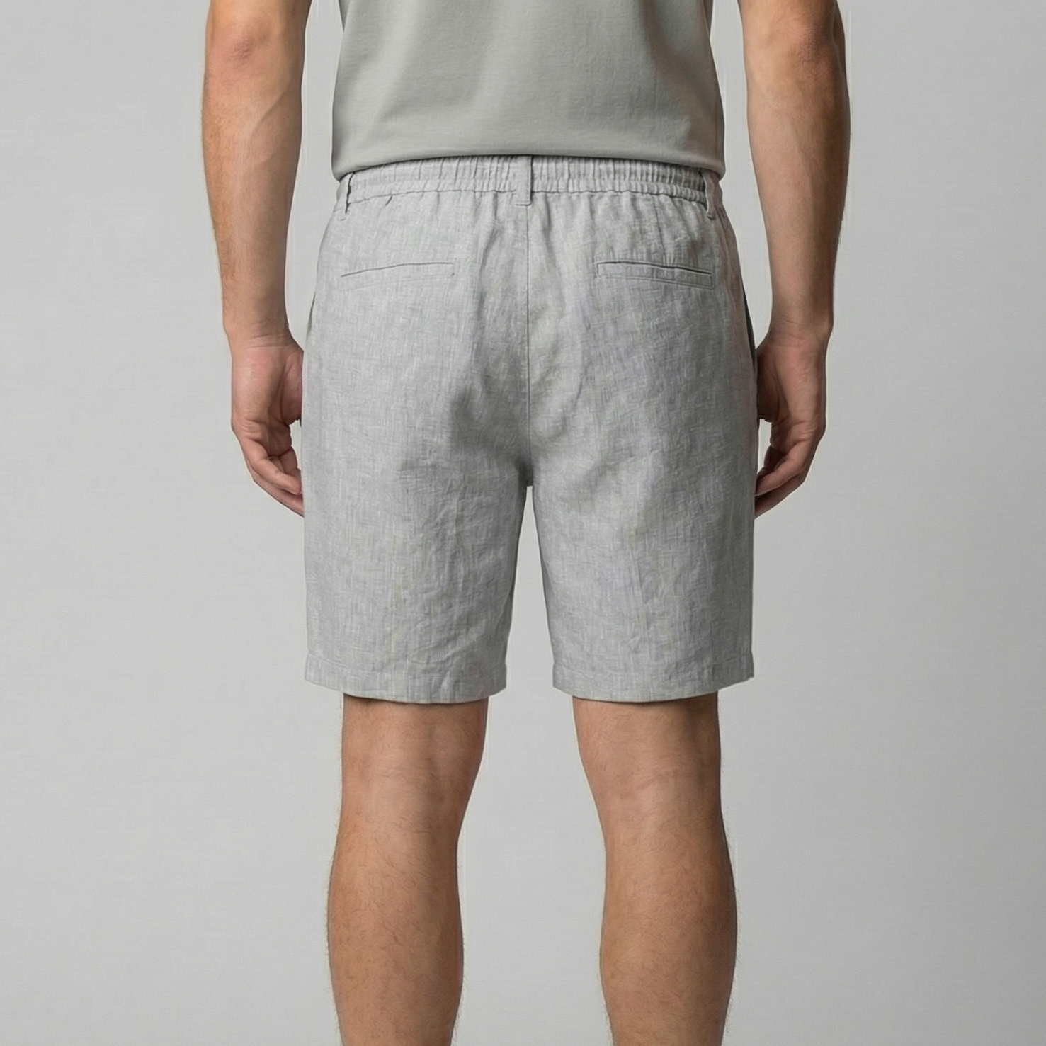 Short homme décontracté beige, coupe relax et respirante